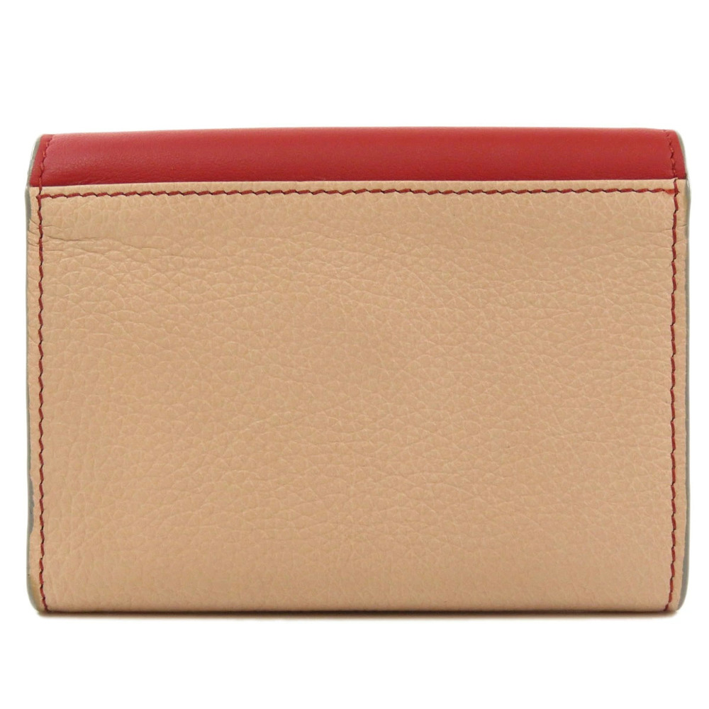 Chloe Wallet fold fold Tri Patchwork Bi Leather Wallet Black